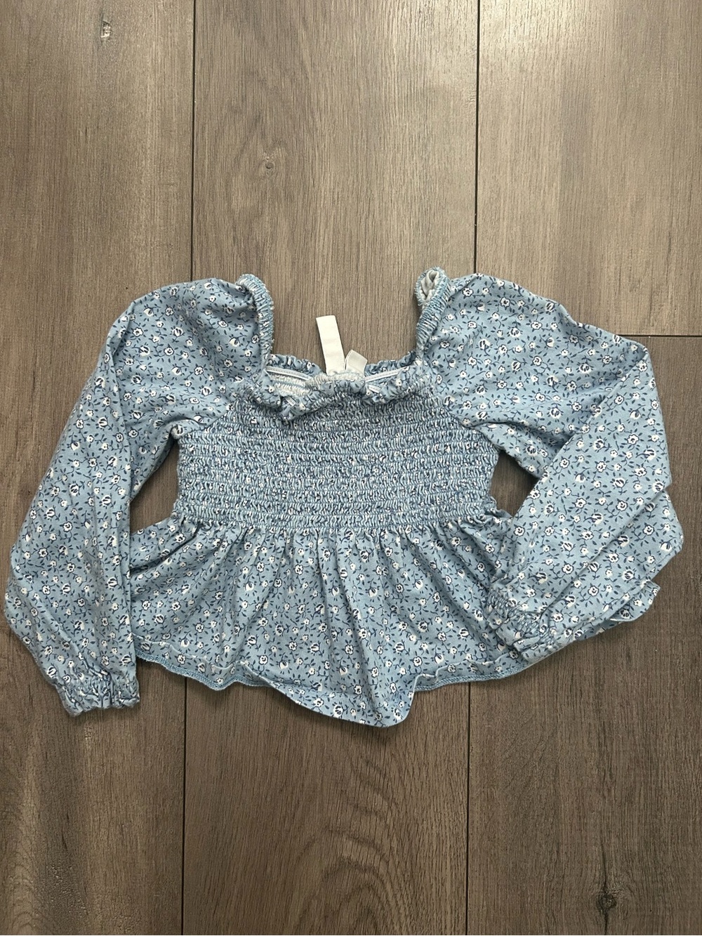 Blue Skies Ditsy Floral Smocked Top by Janie and Jack - Sz: 4T